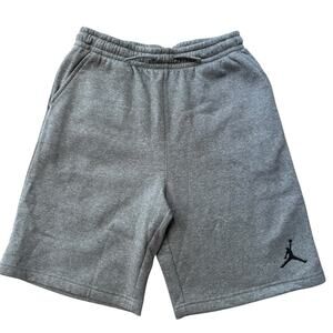 Nike Air Jordan Youth XL 95C576-GEH Jumpman Fleece Carbon Heather Gray Shorts 9"
